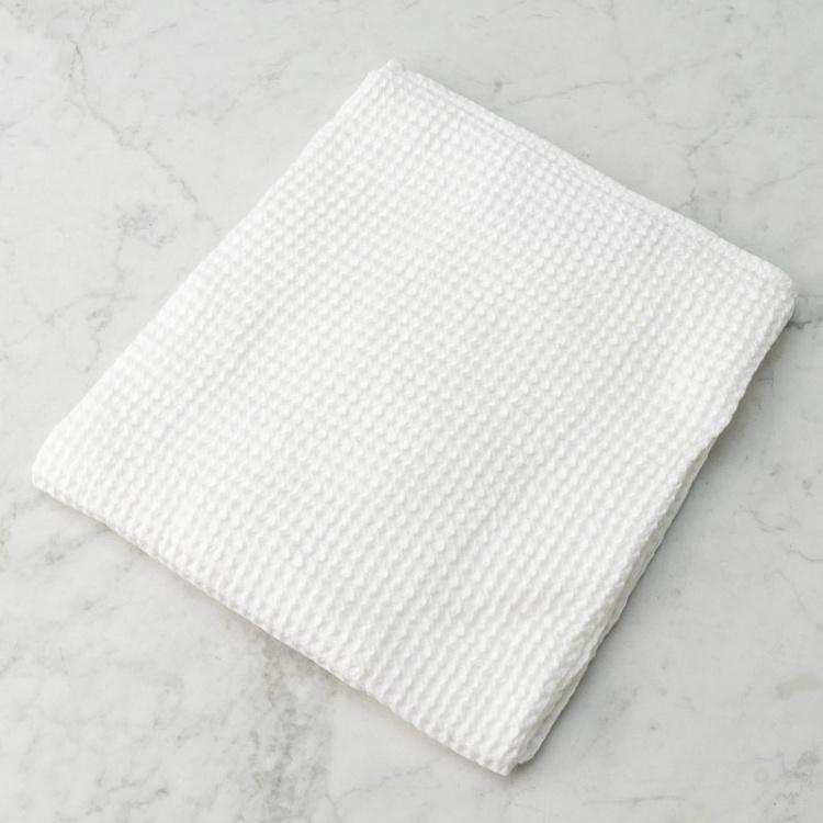 Белое вафельное банное полотенце Модал 76x142 см Modal Waffle Bath Towel White 76x142 cm