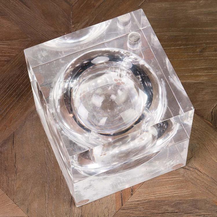 Статуэтка Элегантный куб со сферой внутри, S Elegant Cube With Sphere Small