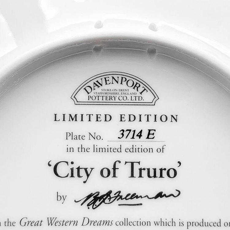 Винтажная тарелка Город Труро Vintage Plate City Of Truro