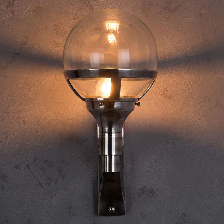 Бра Сфера, стекло и никелированная сталь Wall Lamp Sphere Glass And Nickel