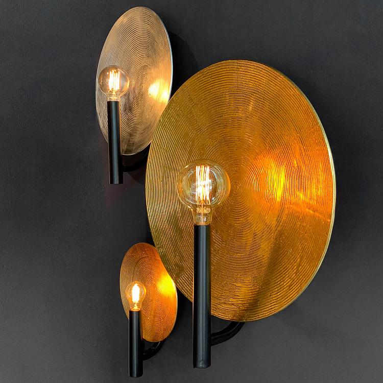 Бра Орбис, золотая поталь, M Wall Lamp Mind And Object Orbis Medium, Gold