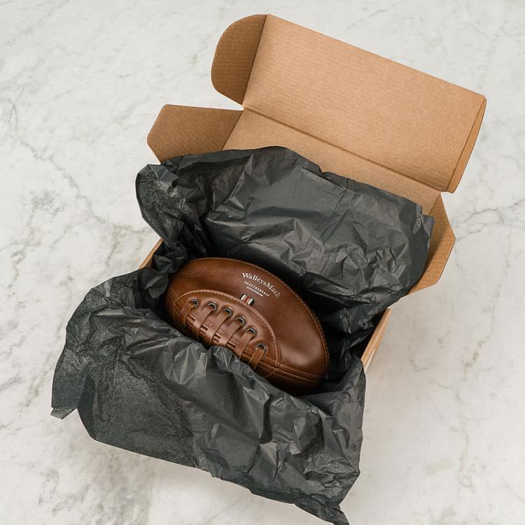 Песочно-коричневый кожаный кошелёк-мяч Оболенский Компакт Skid Obolensky Compact, Sabbia