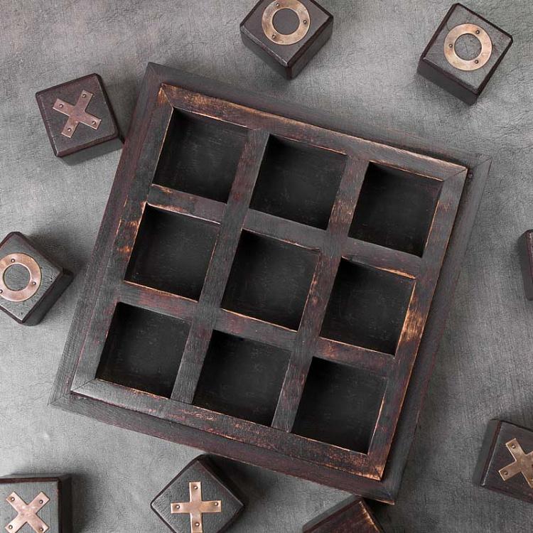 Настольная игра Крестики-нолики в шкатулке Wooden OXO Game