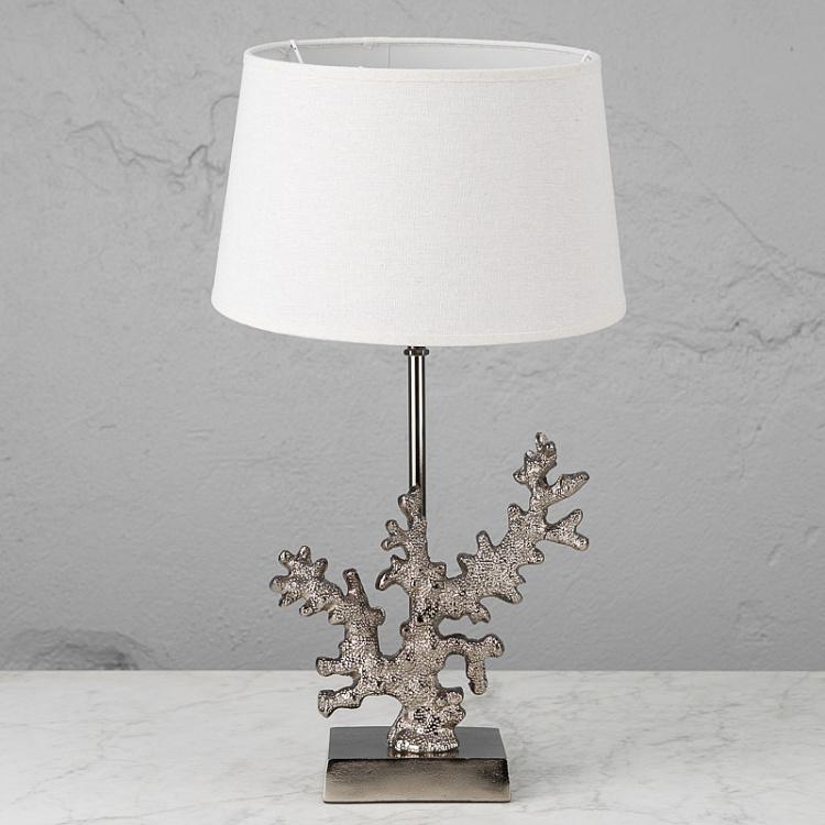 Настольная лампа с абажуром Коралл Aluminium Coral Table Lamp With Shade