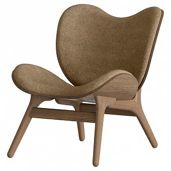 A Conversation Piece Lounge Chair Low, Dark Oak