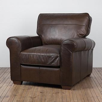 Кресло Hudson Armchair натуральная кожа Riders Cocoa