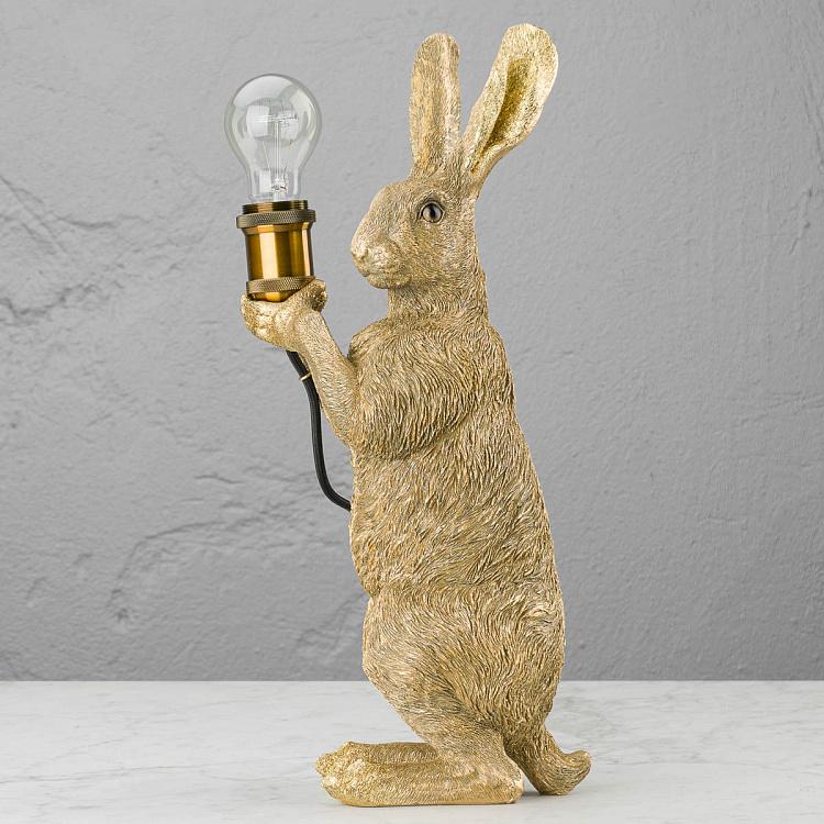 Настольная лампа Золотой кролик Table Lamp Golden Bunny