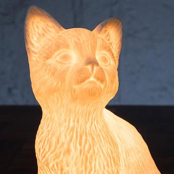 Настольная лампа Porcelain Cat Lamp