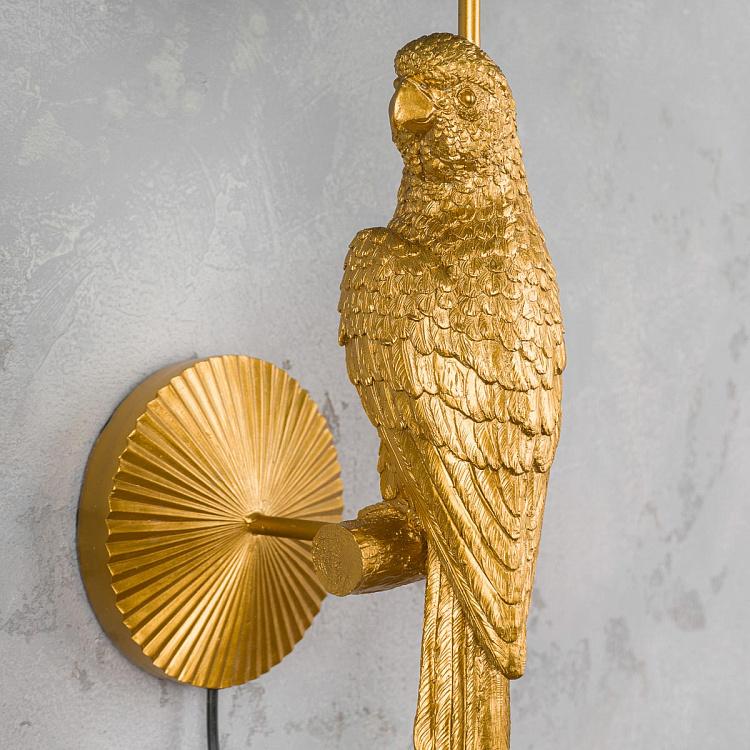 Бра с овальным бирюзовым абажуром Попугай Перси Wall Lamp Parrot Percy With Turquoise Shade