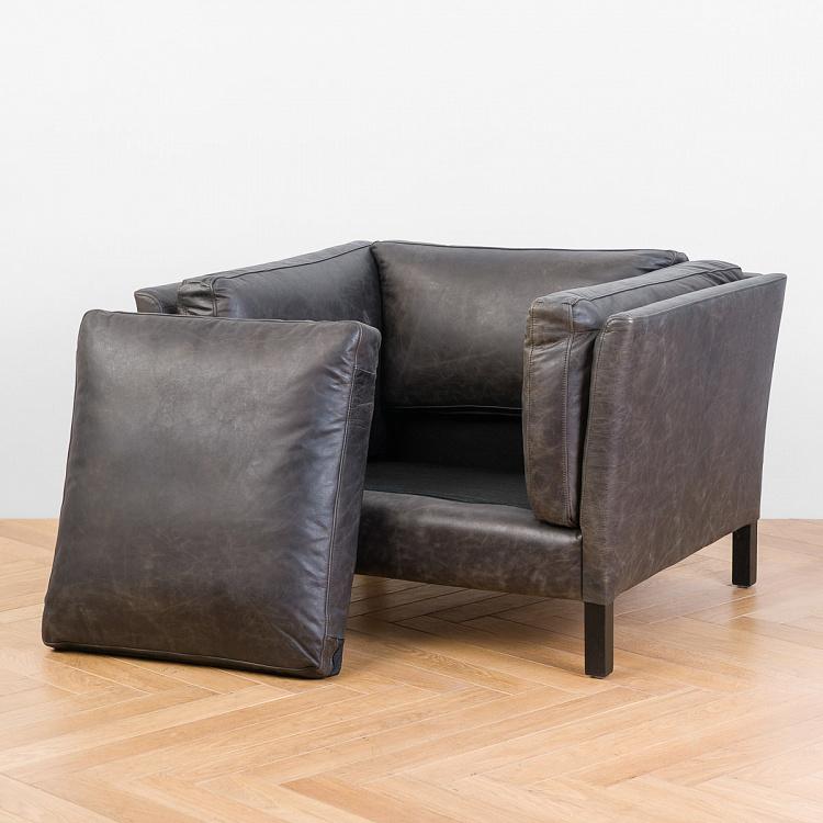 Кресло Томми, чёрные ножки Tommy Armchair, Black Wood D