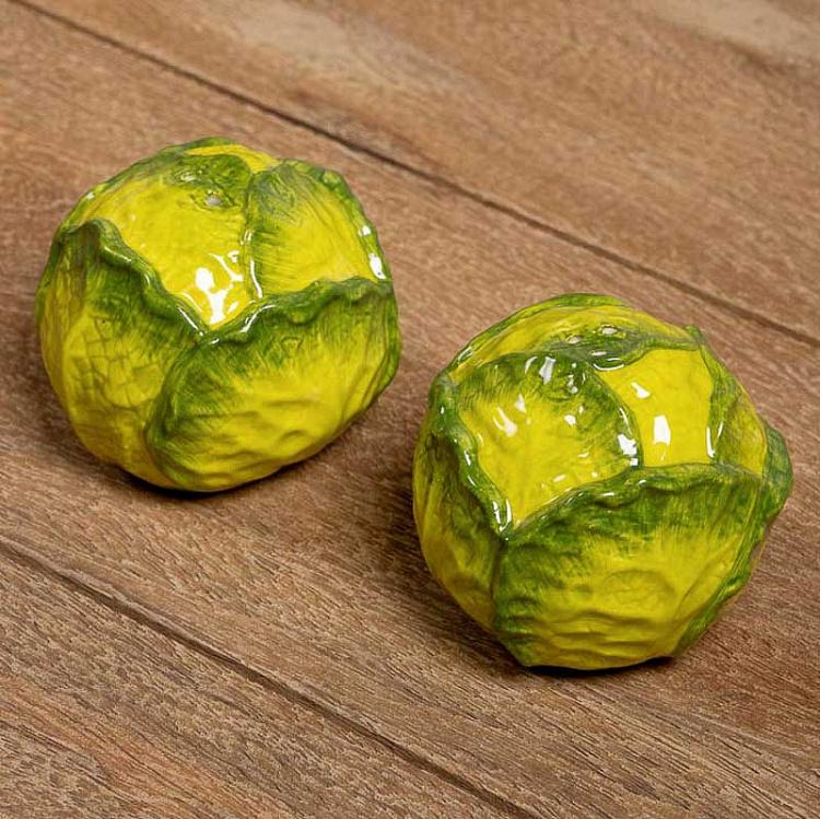 Набор для специй Капуста Set Of 2 Salt And Pepper Cabbages