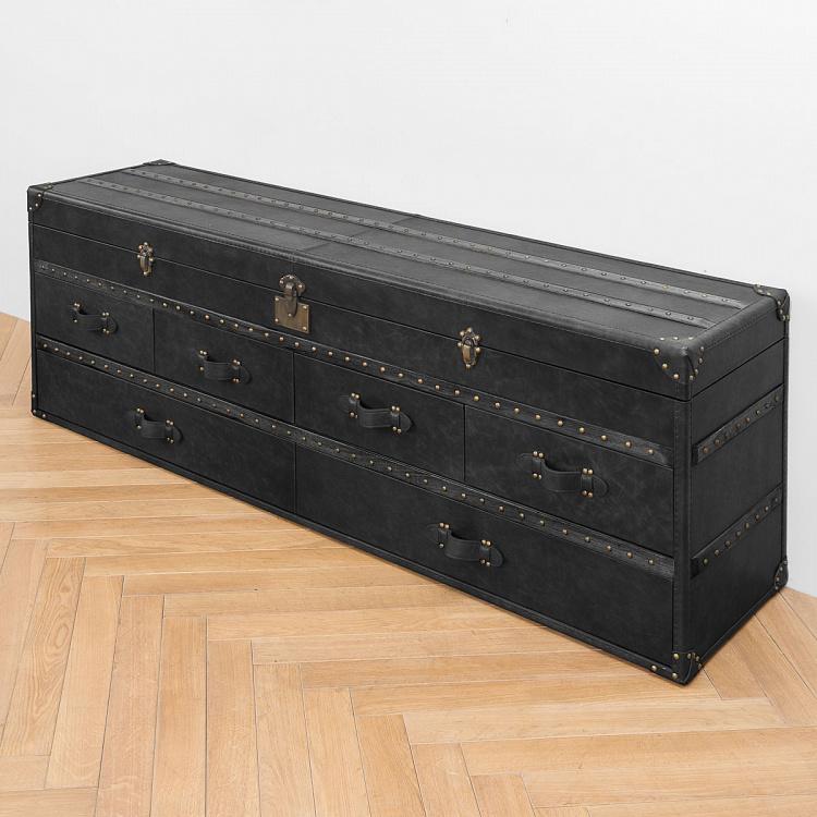 Комод-сундук Путешественник, чёрное дерево Traveller Sideboard, Black Wood RM