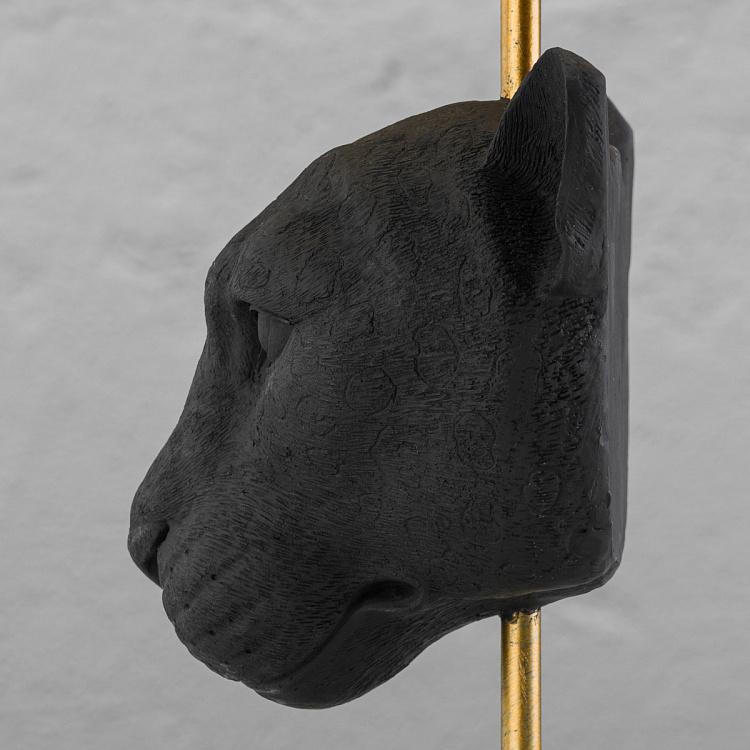 Настольная лампа с чёрным абажуром Чёрная пантера Black Panther Table Lamp With Black Shade