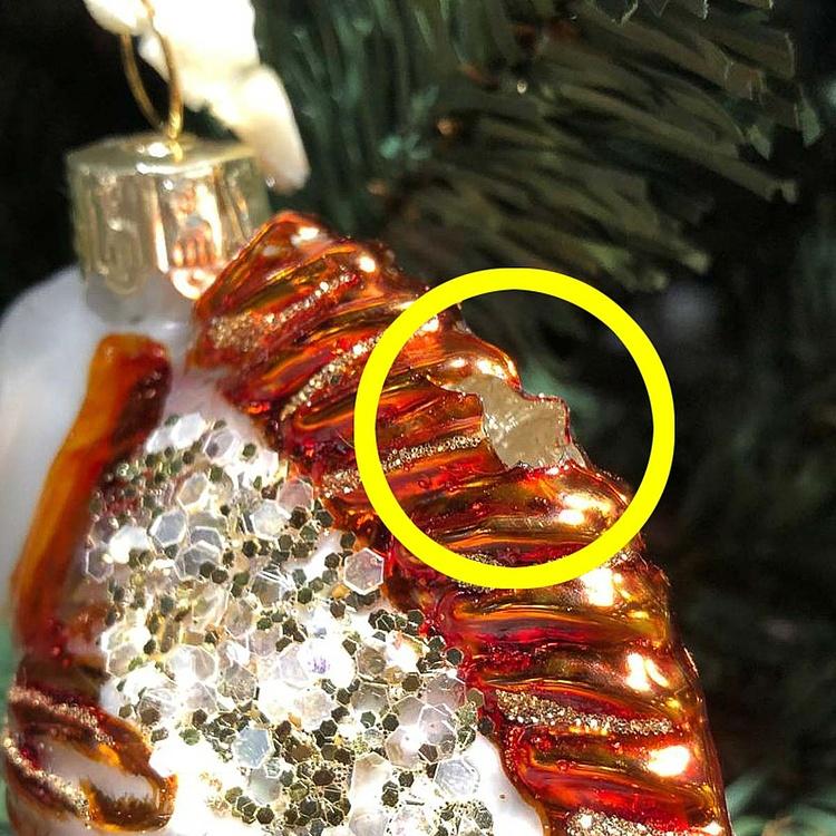 Ёлочная игрушка Золотая рыбка дисконт Glass Fish 11 cm discount