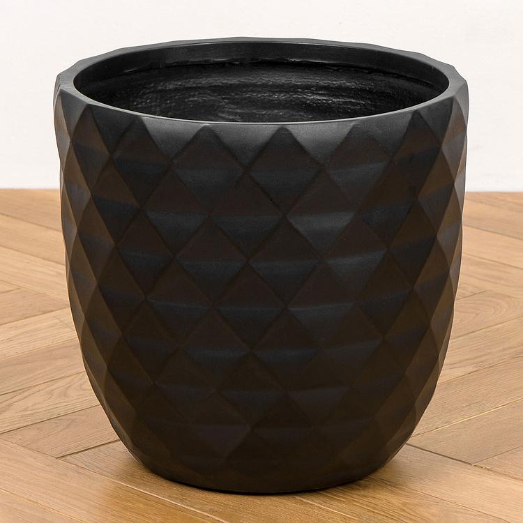 Кашпо Ergo Diamond Bowl Pot Anthracite Medium