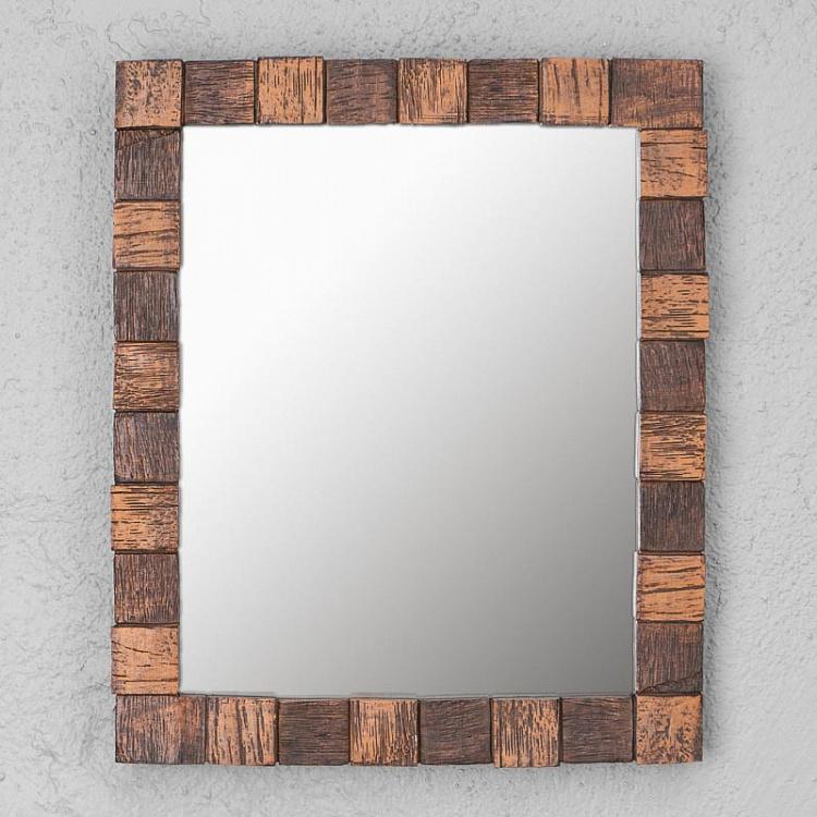 Зеркало с имитацией дерева на раме Wood Imitation Edge Mirror