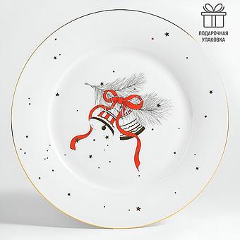 Тарелка New Year Bells Dinner Plate