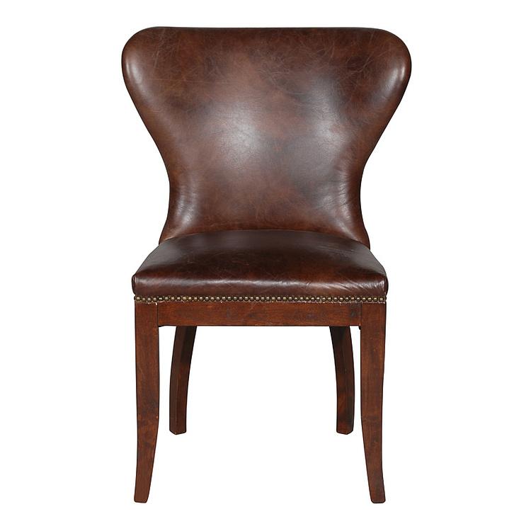 Стул Richmond Dining Chair, Antique Wood натуральная кожа Biker Tan - ракурс 4