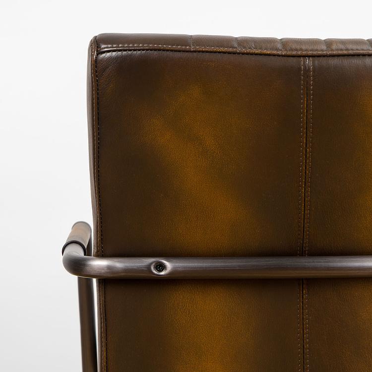 Стул Malaga Chair D натуральная кожа Rotten Brown - ракурс 10