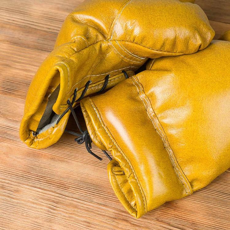 Декоративные кожаные боксёрские перчатки в винтажном стиле Boxing Gloves RM