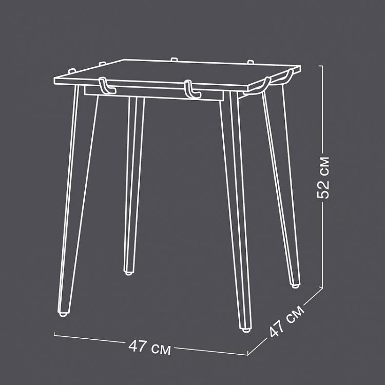 Прикроватный столик с мраморной столешницей Серти Serti Marble Side Table