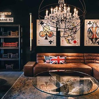 Картина-принт Cards Aces Clubs дуб Black Oak