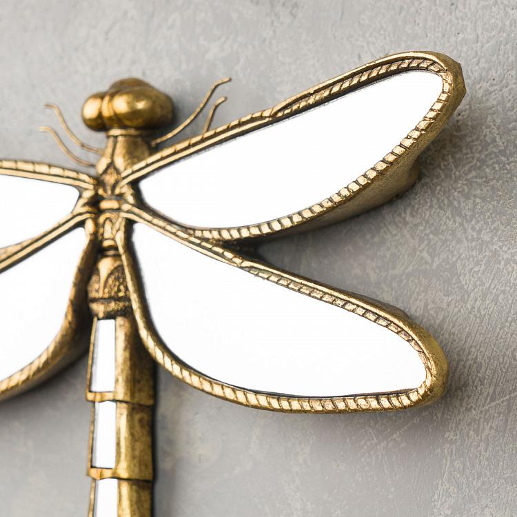 Настенное украшение с зеркалами Стрекоза Dragonfly Wall Deco With Mirrors