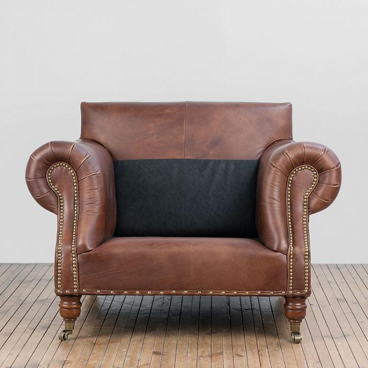 Кресло Балморал, тёмные ножки Balmoral 1 Seater, Antique Wood