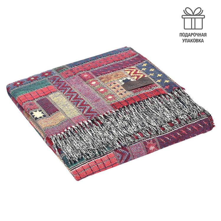 Разноцветный хлопковый плед Балтимора в красных тонах, 130x180 см Baltimora Plaid Cotton Multicolor 130x180 cm