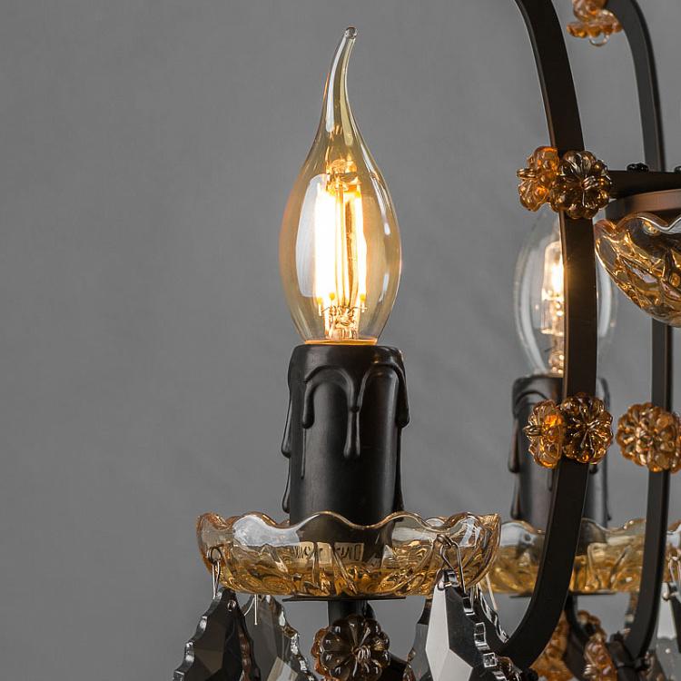 Филаментная светодиодная диммируемая лампа Эдисон Пламя Цитадель E14 4 Вт, золотая колба Edison Flame Gold Citadel E14 4W Dim
