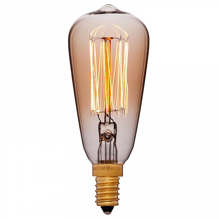 Лампа накаливания Эдисон Цеппелин Скретч E14 25 Вт, золотая колба Edison Zeppelin Gold Scratch E14 25W