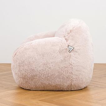 Кресло Baby Snug Chair искусственный мех Big Bear Pink - ракурс 3