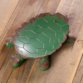 Turtle Tray Old Green Patina