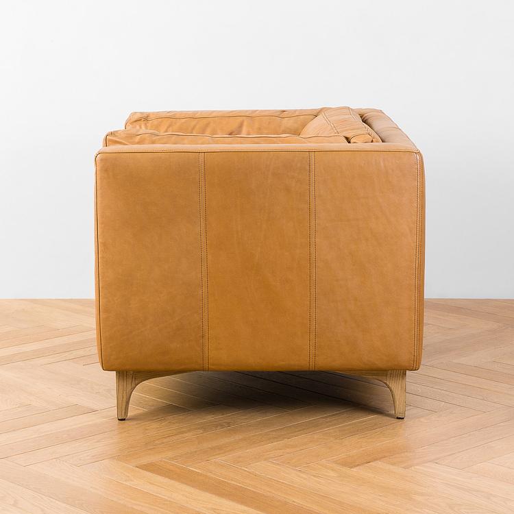 Кресло Dwell 1 Seater натуральная кожа Napinha Camel - ракурс 3
