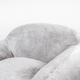 Кресло Snug Chair искусственный мех Big Bear Grey - ракурс 6