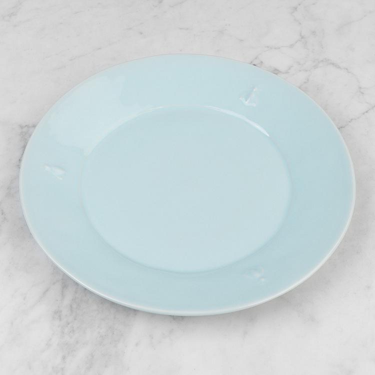 Голубая сервировочная тарелка Пчёлы Abeille Ceramic Blue Serving Plate