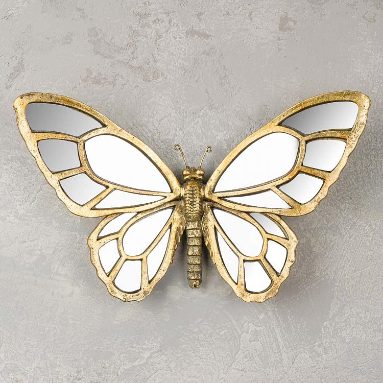 Настенное украшение с зеркалами Бабочка Butterfly Wall Deco With Mirrors