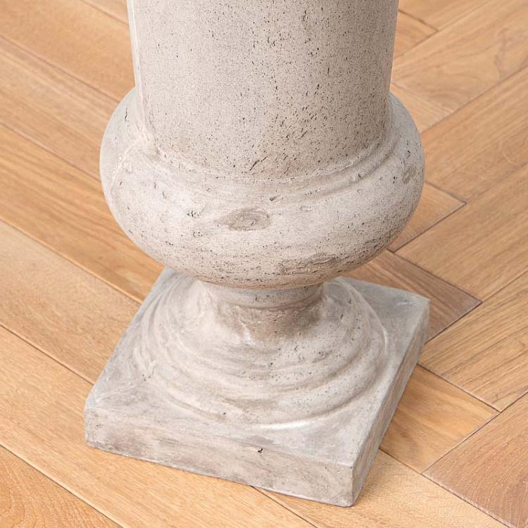 Кашпо из композитной глины песочного цвета Fibre Clay Vase Sand Color