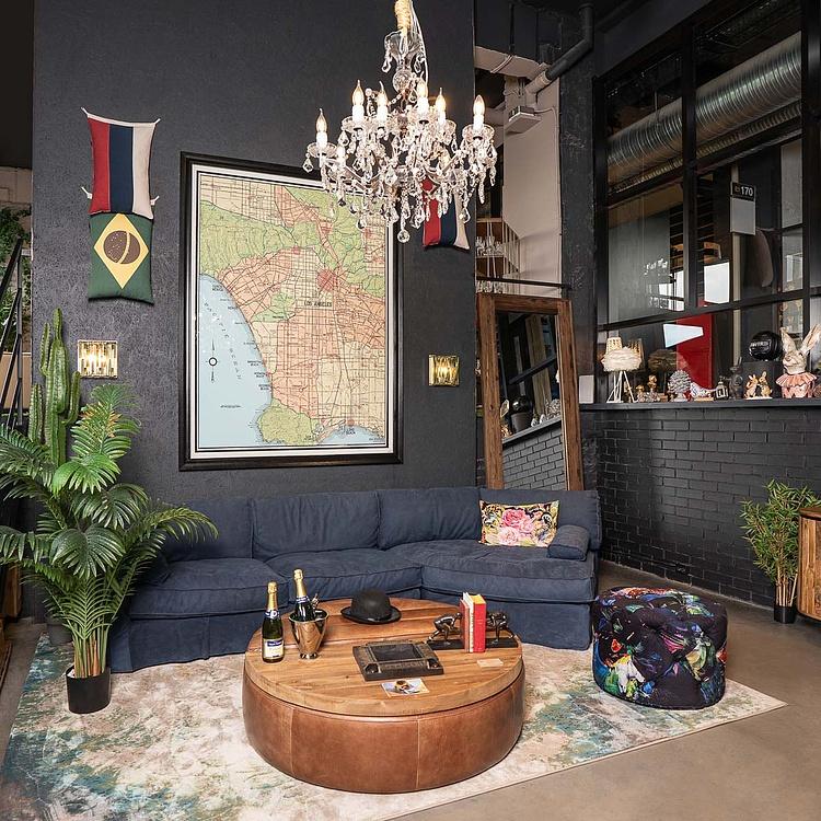 Круглый журнальный стол Шебби, восстановленная древесина Shabby Round Coffee Table, GERT