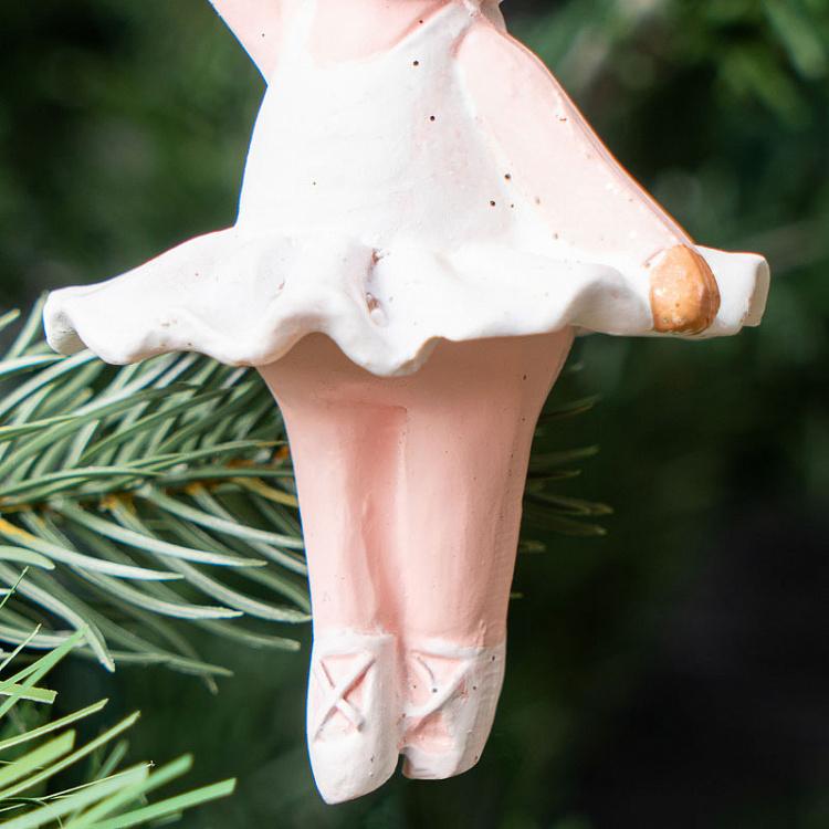 Ёлочная игрушка Танцующая свинка в короне Hanger Dancing Pig With Crown 10 cm