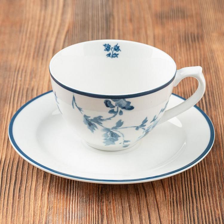 China Rose Cappuccino Cup And Saucer