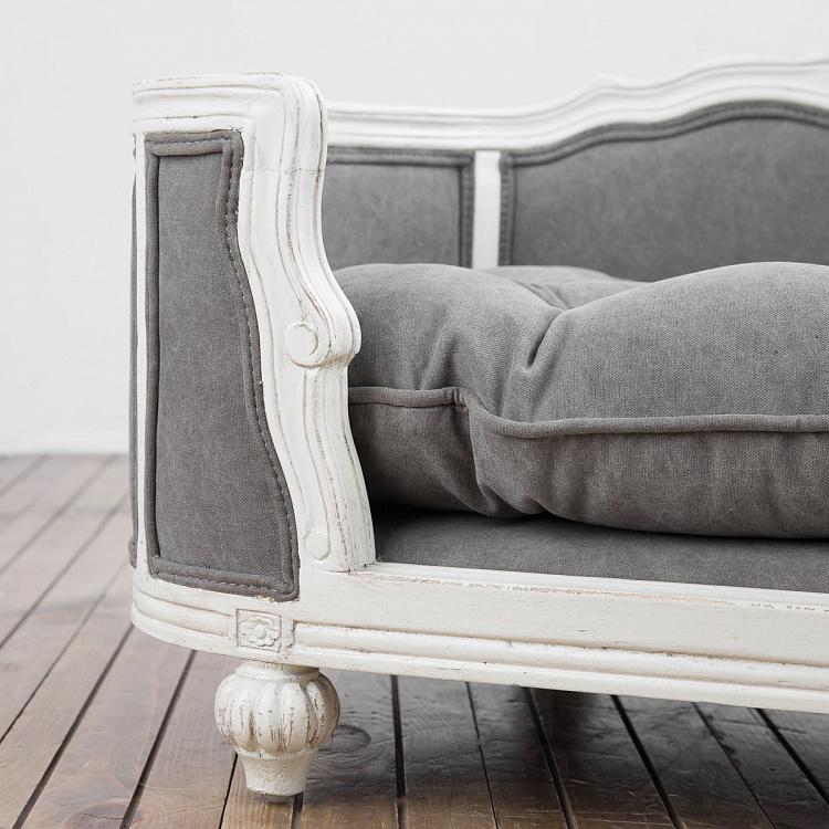 Серый диван для собак/кошек Артур, S Arthur Sofa Small, Stonewashed Canvas Grey