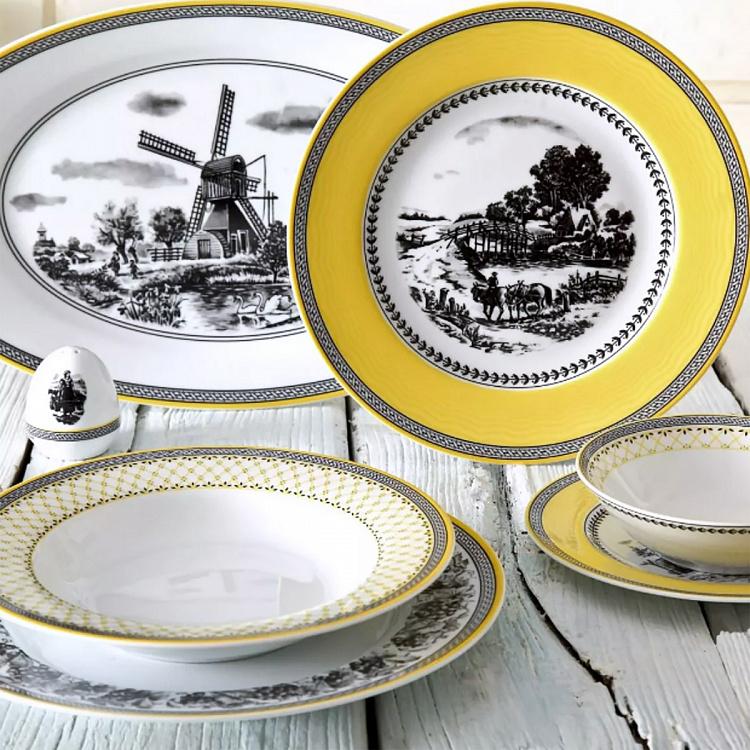 Обеденная тарелка Пейзанские мотивы Village Dining Plate