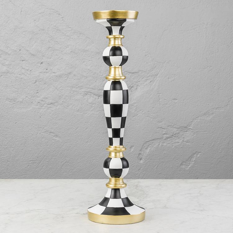 Клетчатый подсвечник, L Checkered Candlestick Large