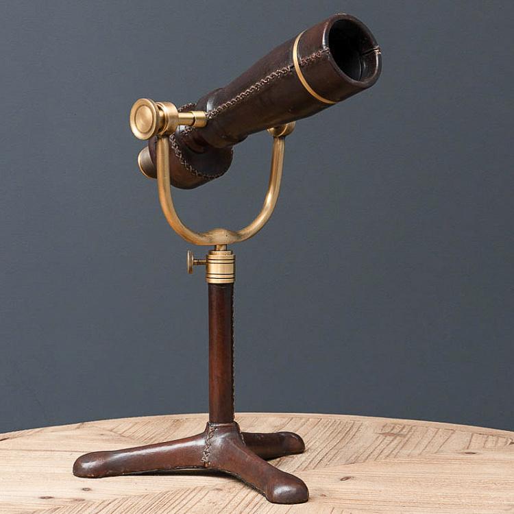 Leather Telescope On Tripod Stand