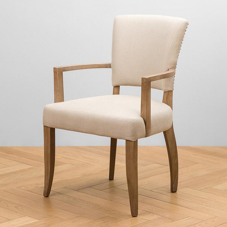 Mami Dining Chair With Arms, Oak Sandwashed