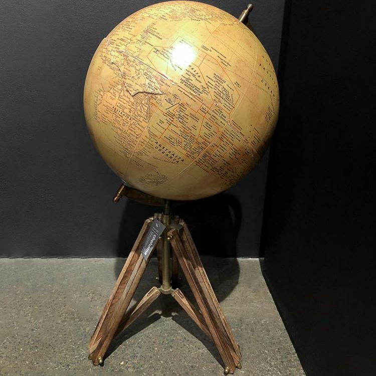 Vintage Globe On Tripod Stand discount