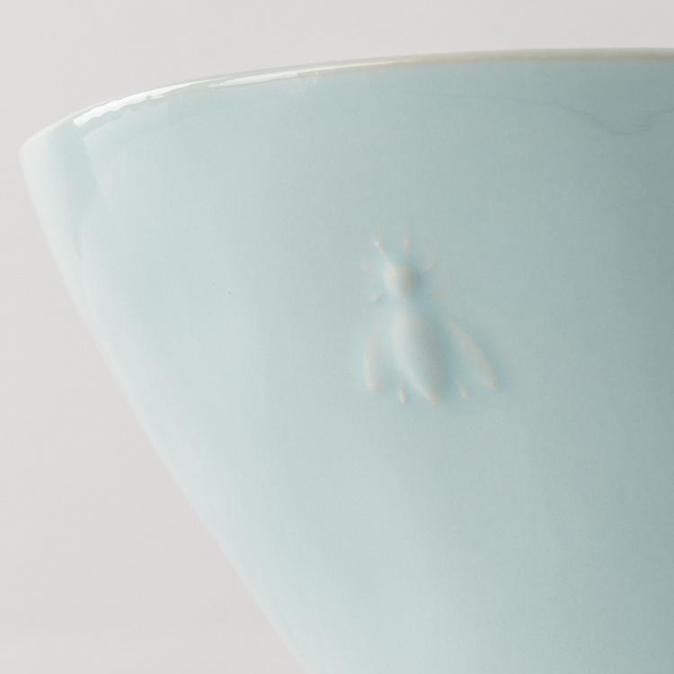 Голубая салатница Пчёлы Abeille Ceramic Blue Salad Bowl