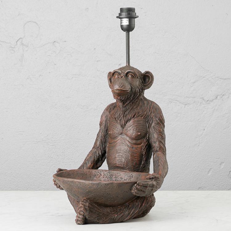 Настольная лампа с абажуром Обезьяна с блюдом Monkey Tray Lamp With Shade
