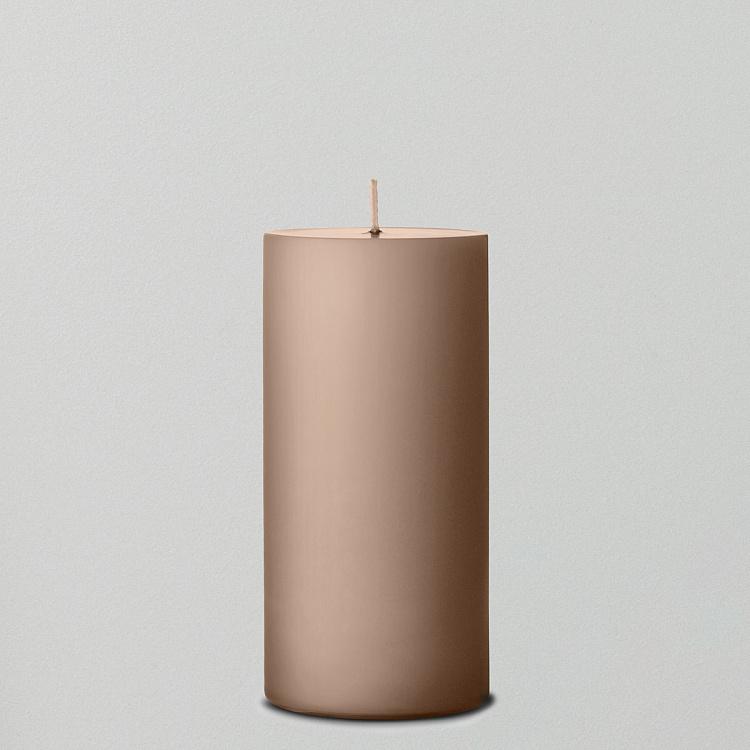 Самозатухающая парафиновая свеча столбовая матовая, S Pillar Candle Matt Small